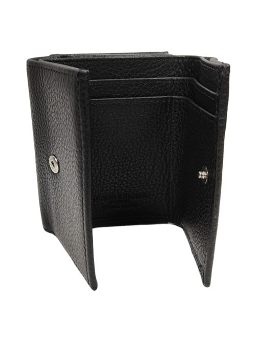 Black leather trifold wallet Gianni Chiarini | PFW5065-GRN001
